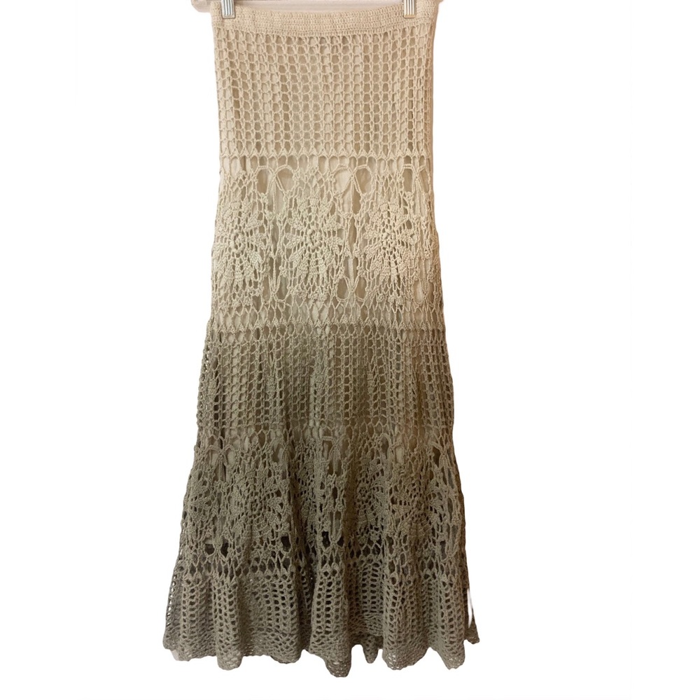 Boston Proper Ombré Crochet Maxi Skirt Size XS